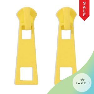 🍑Summer quirky yellow zipper earrings